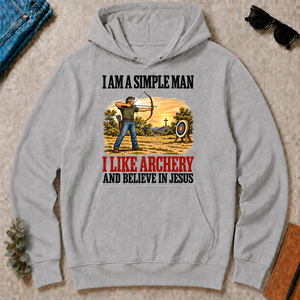 I Like Archery And Believe In Jesus - sport-grey - HS2D-SportGrey