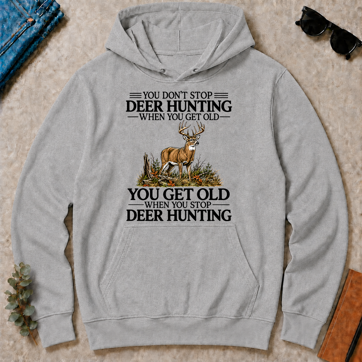 Don't Stop Deer Hunting - sport-grey - HS2D-SportGrey