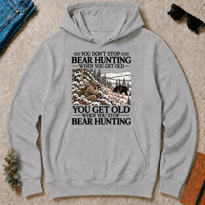 Don't Stop Black Bear Hunting Snow - sport-grey - HS2D-SportGrey