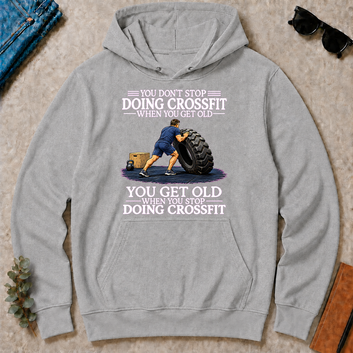 Old Man Don't Stop CrossFit - sport-grey - HS2D-SportGrey