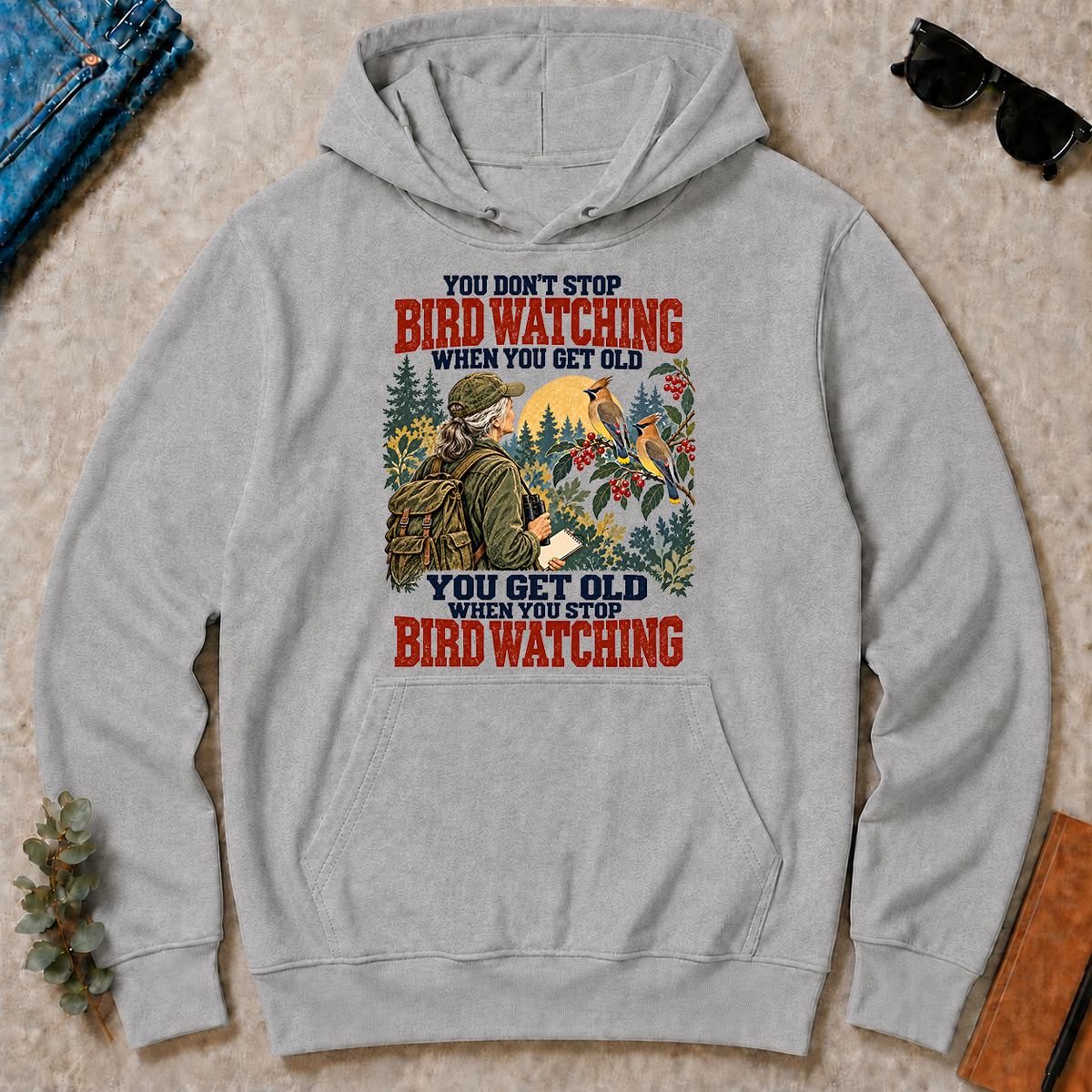 You Don't Stop Bird Watching When You Get Old - sport-grey - HS2D-SportGrey