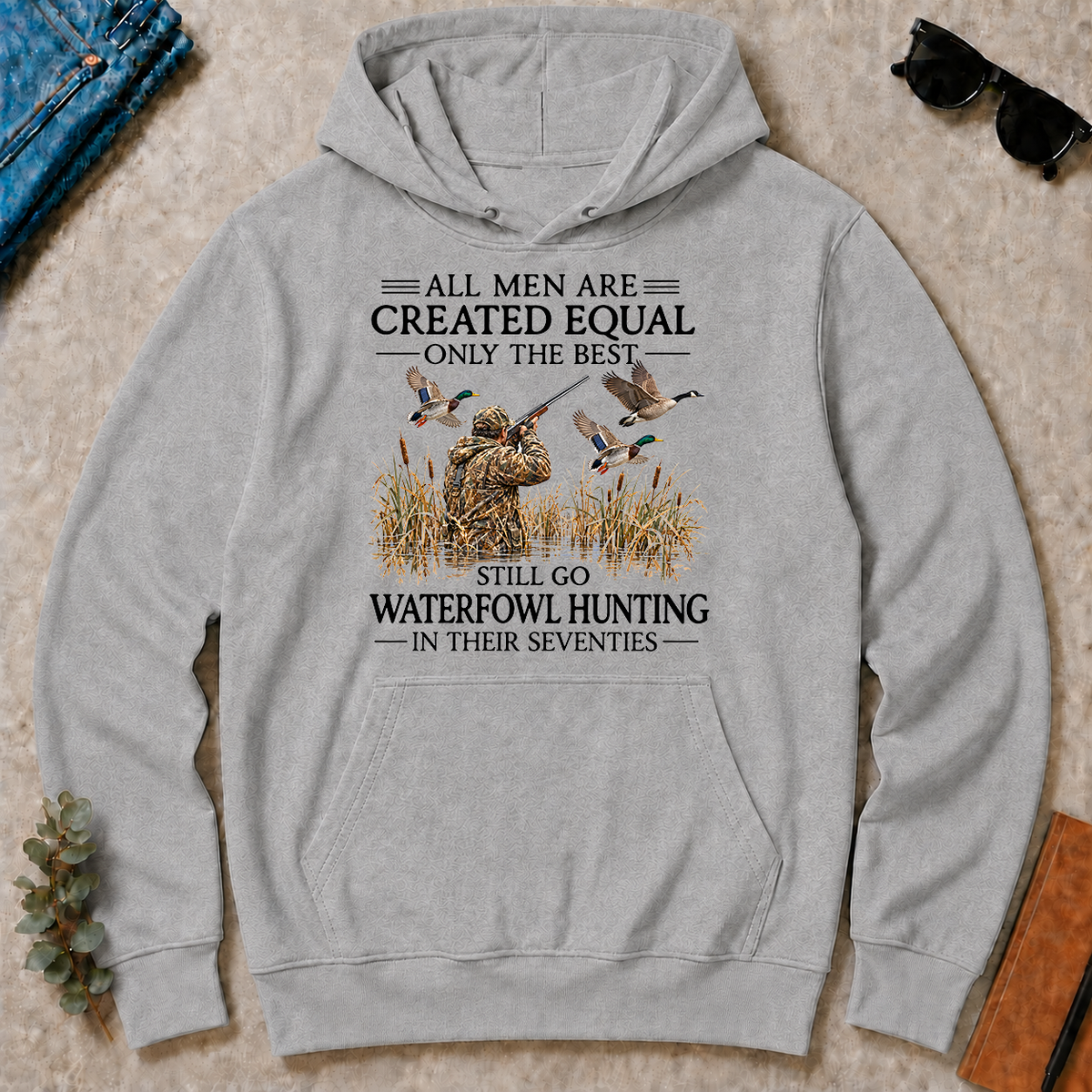 All Men Are Created Equal Only The Best Still Go Waterfowl Hunting In Their 70s - sport-grey - HS2D-SportGrey