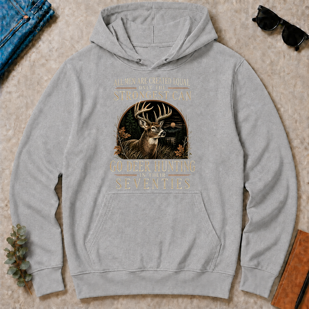 Deer Hunting Strongest Man In Seventies - sport-grey - HS2D-SportGrey
