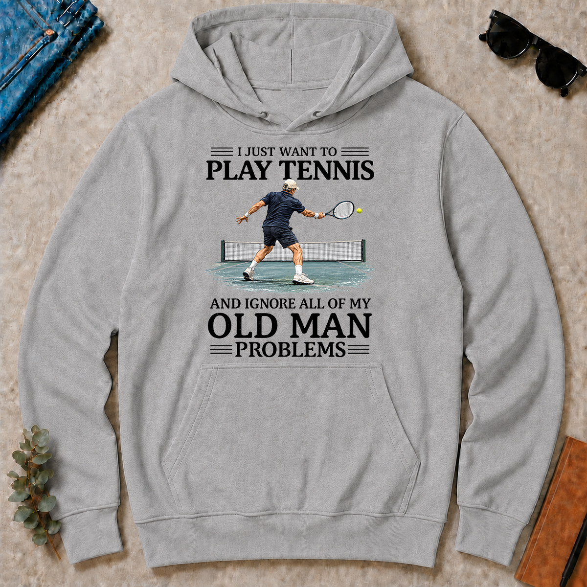 I Just Want To Play Tennis - sport-grey - HS2D-SportGrey