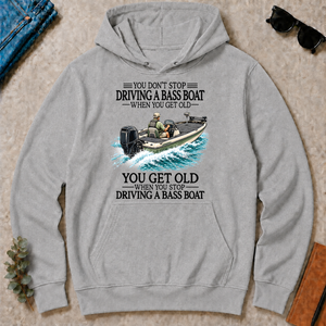 Don't Stop Driving A Bass Boat - sport-grey - HS2D-SportGrey