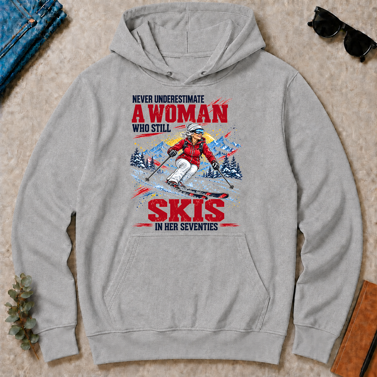 A Woman Still Skis In Her 70s - sport-grey - HS2D-SportGrey
