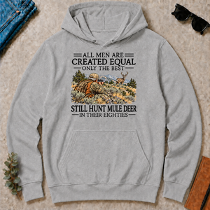 All Men Are Created Equal Mule Deer Hunting 80s - sport-grey - HS2D-SportGrey