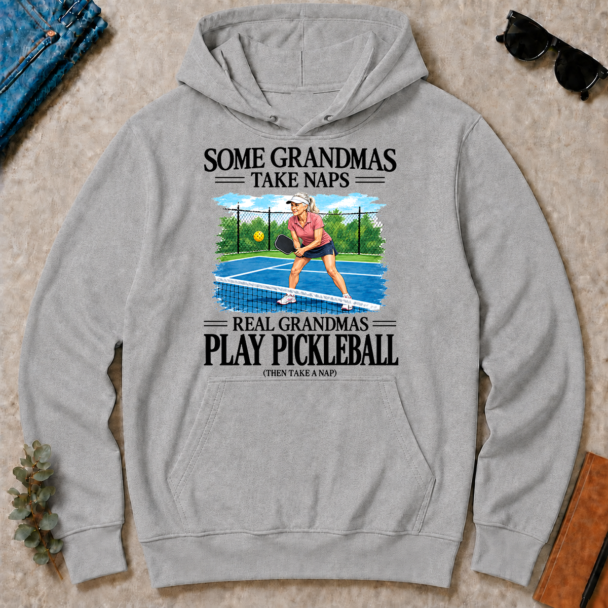 Real Grandmas Play Pickleball - sport-grey - HS2D-SportGrey