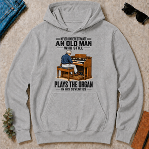 An Old Man Still Plays The Organ In His 70s - sport-grey - HS2D-SportGrey