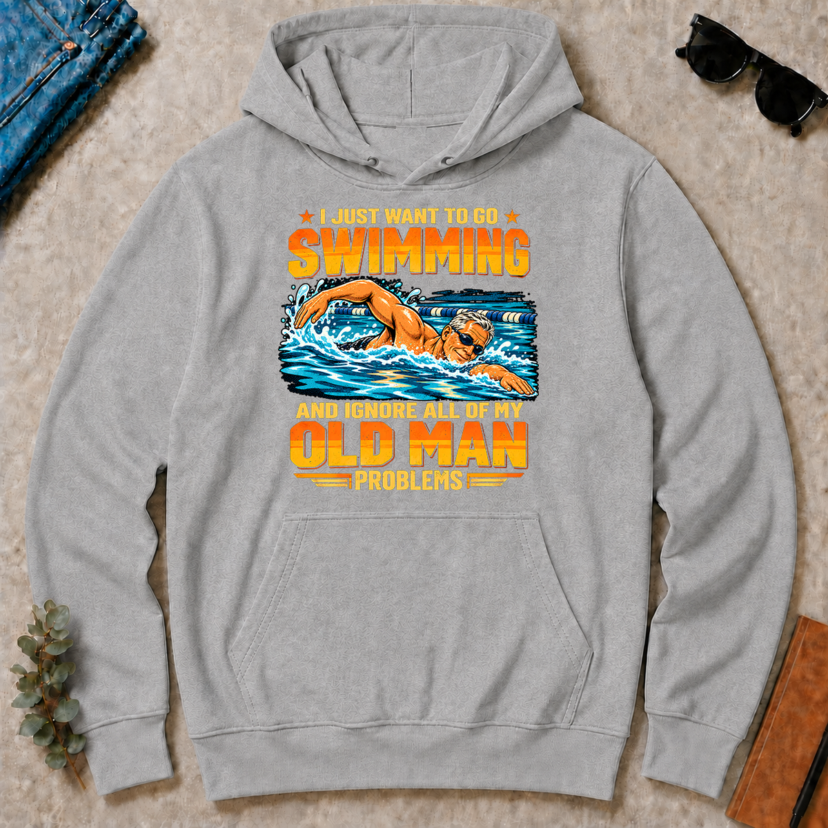 I Just Want To Go Swimming - sport-grey - HS2D-SportGrey