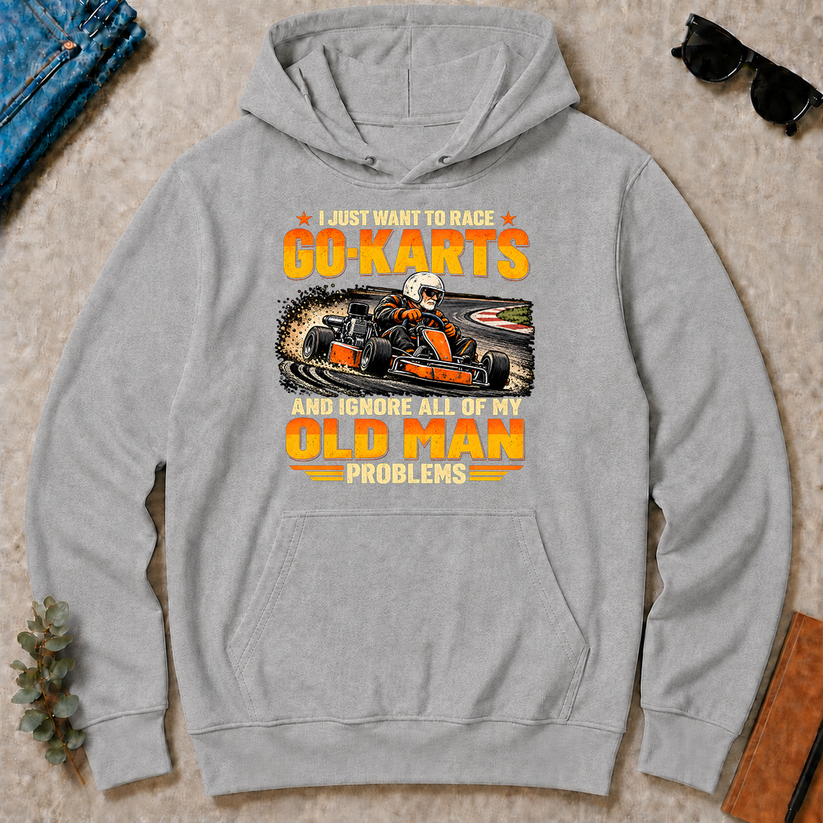I Just Want To Race Go-Karts - sport-grey - HS2D-SportGrey