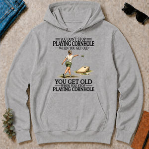 Don't Stop Playing Cornhole - sport-grey - HS2D-SportGrey