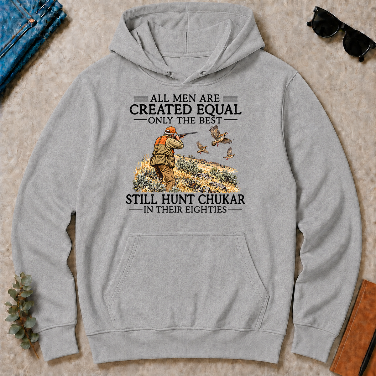 All Men Are Created Equal Chukar Hunting 80s - sport-grey - HS2D-SportGrey