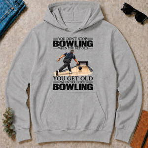 Vintage You Get Old When You Stop Bowling - sport-grey - HS2D-SportGrey