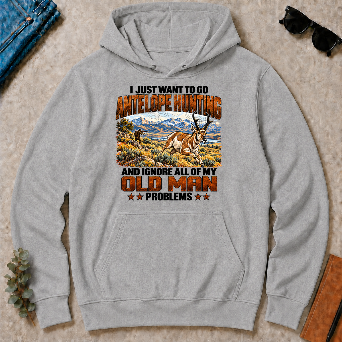 I Just Want To Antelope Hunting - sport-grey - HS2D-SportGrey