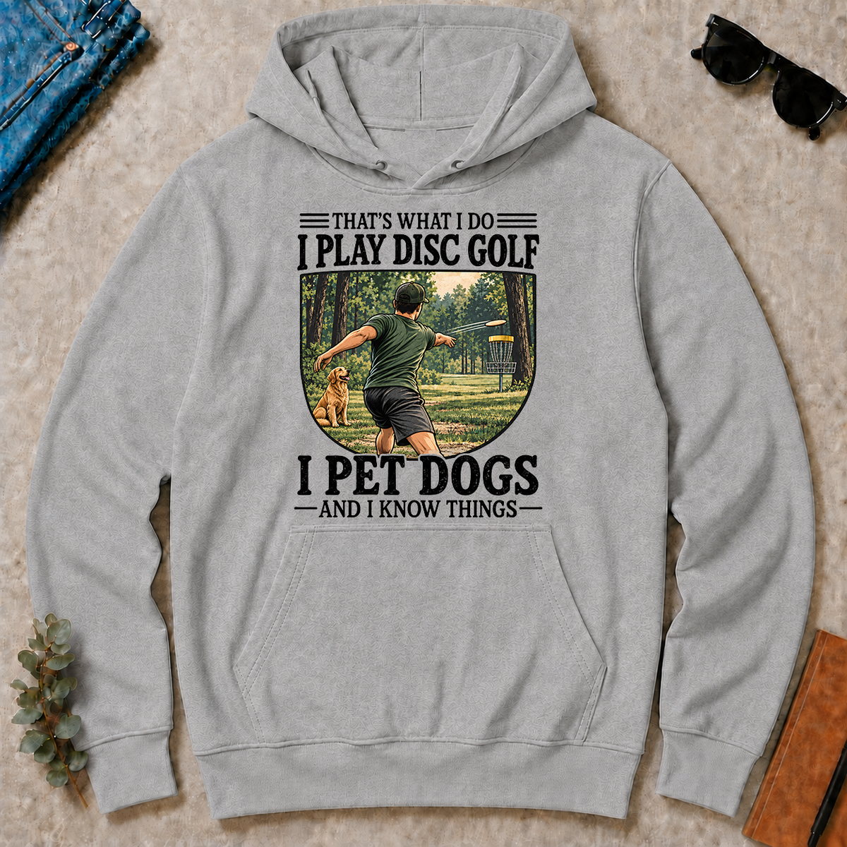 I Play Disc Golf And I Pet Dog - sport-grey - HS2D-SportGrey