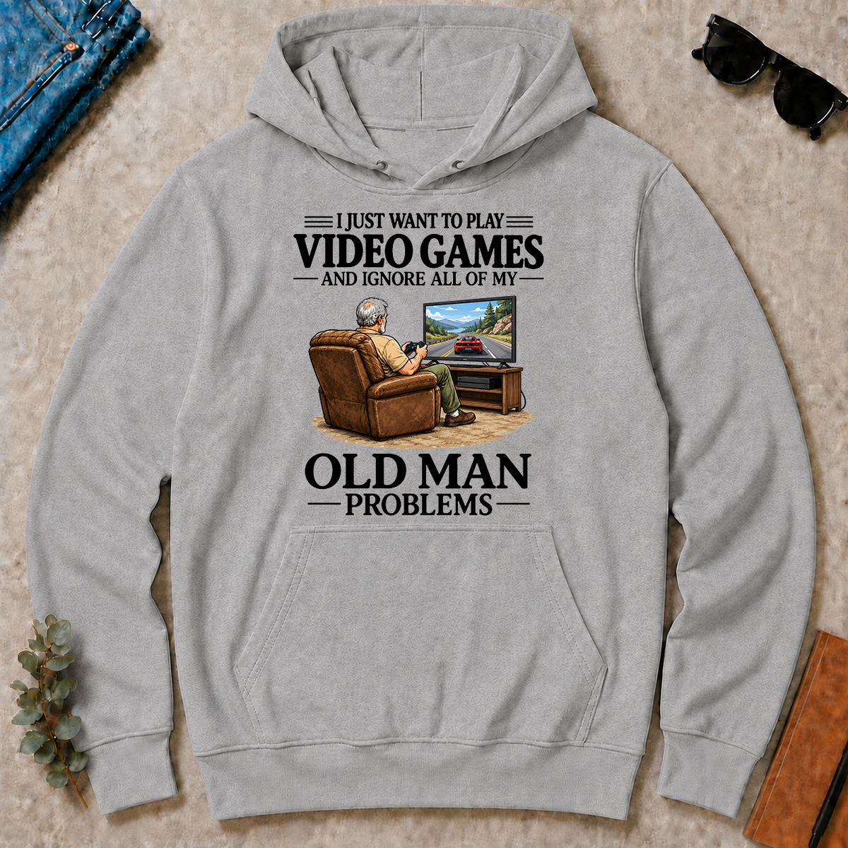 I Just Want To Play Video Games - sport-grey - HS2D-SportGrey