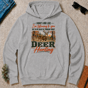 I'm Thinking About Deer Hunting - sport-grey - HS2D-SportGrey