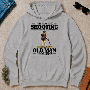 I Just Want To Go Shooting Vintage - sport-grey - HS2D-SportGrey