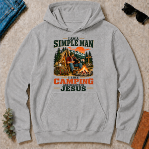 I Like Camping And Believe In Jesus - sport-grey - HS2D-SportGrey