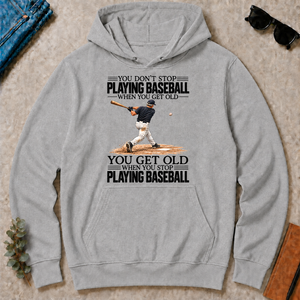 Vintage You Get Old When You Stop Playing Baseball - sport-grey - HS2D-SportGrey