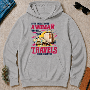 A Woman Still Travels In Her Seventies - sport-grey - HS2D-SportGrey