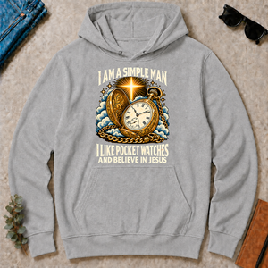 I Like Pocket Watches & Believe In Jesus - sport-grey - HS2D-SportGrey