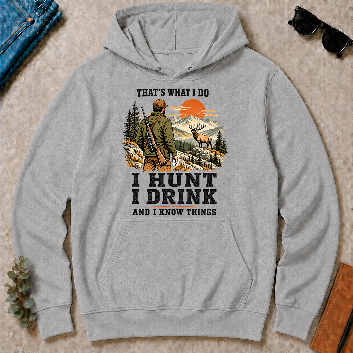 I Hunt I Drink And I Know Things - sport-grey - HS2D-SportGrey