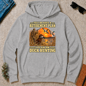 I Plan On Duck Hunting Vintage - sport-grey - HS2D-SportGrey