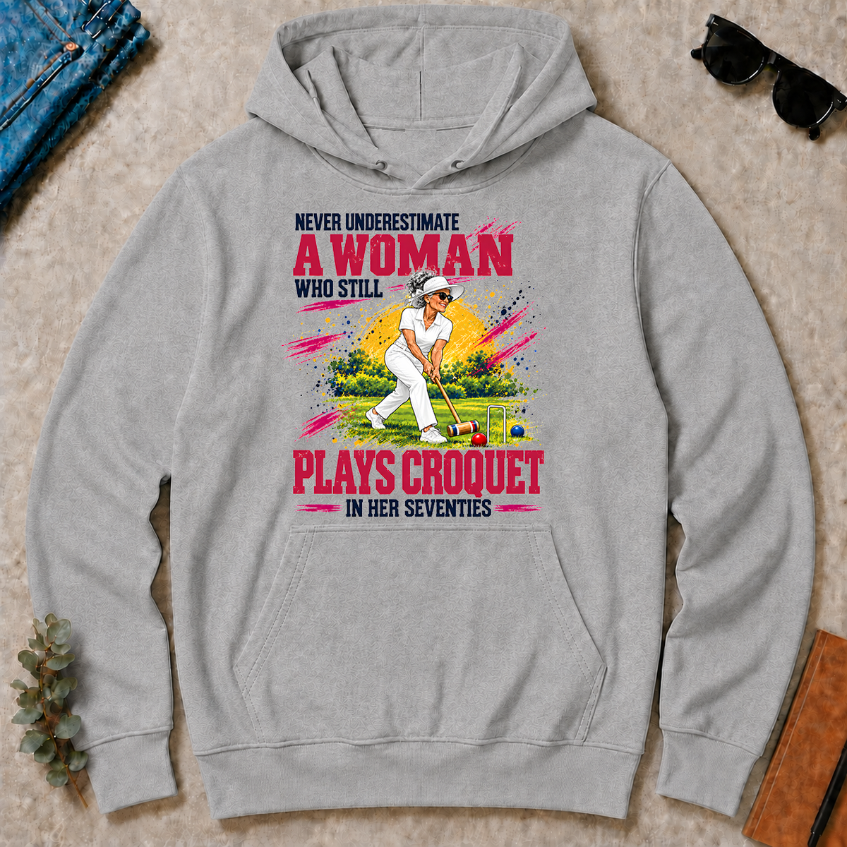 A Woman Still Plays Croquet In Her 70s - sport-grey - HS2D-SportGrey
