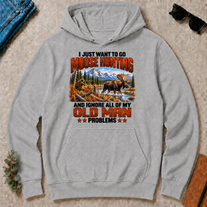 I Just Want To Go Moose Hunting - sport-grey - HS2D-SportGrey