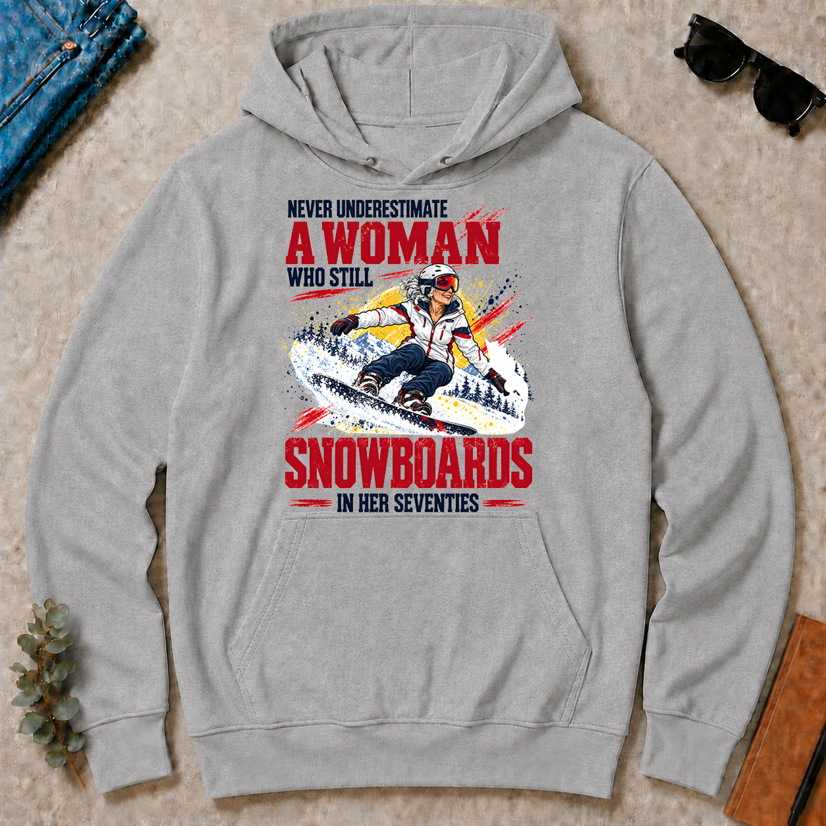 A Woman Still Snowboards In Her 70s - sport-grey - HS2D-SportGrey