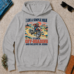 I Like Off-roading And Believe In Jesus - sport-grey - HS2D-SportGrey