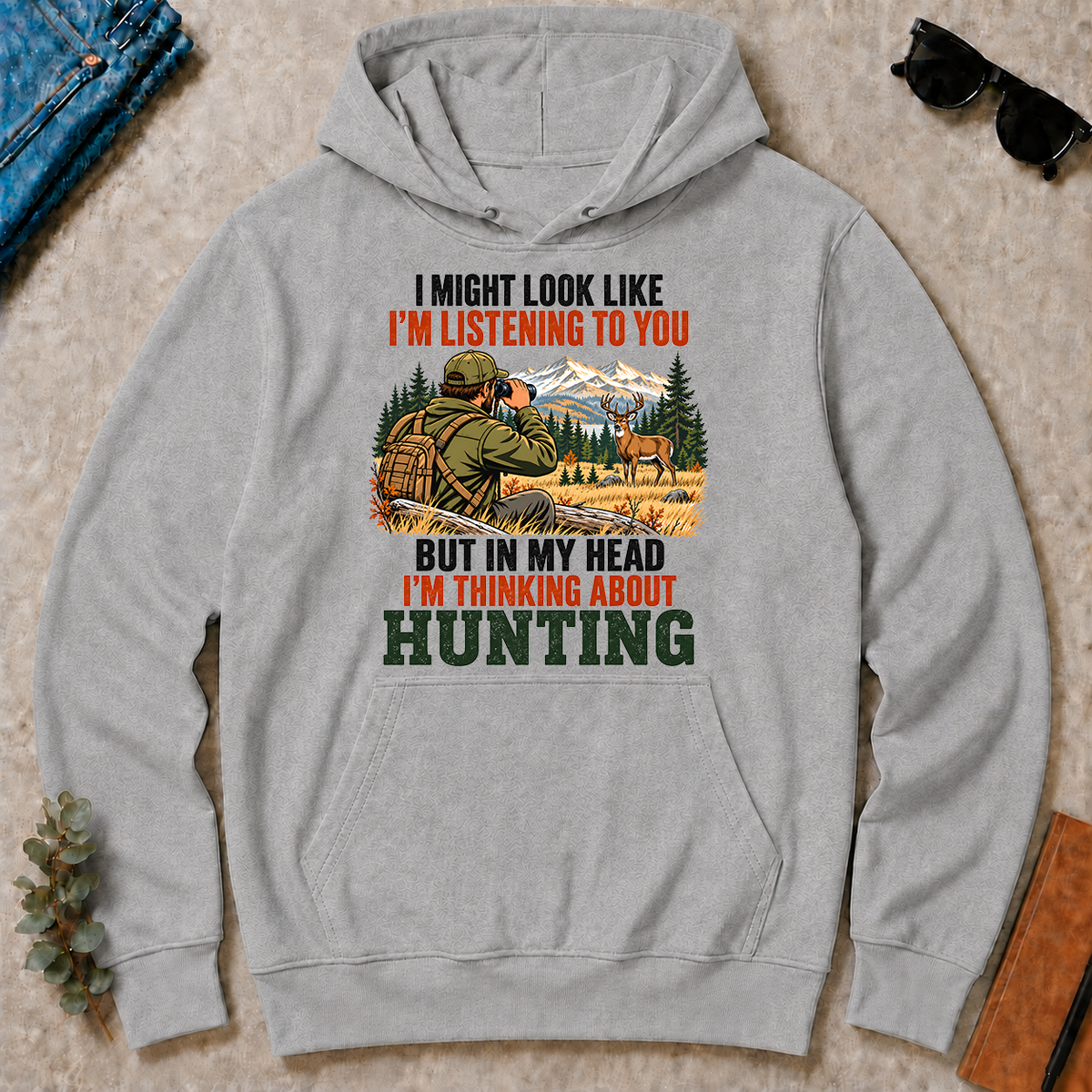 I'm Thinking About Hunting - sport-grey - HS2D-SportGrey