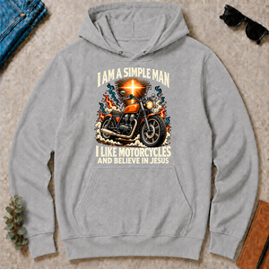 I Like Motorcycles & Believe In Jesus - sport-grey - HS2D-SportGrey