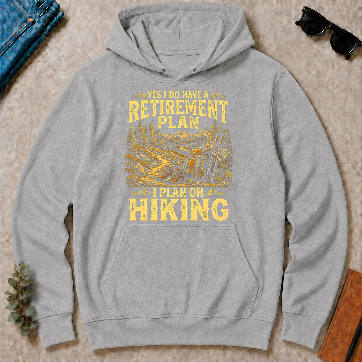 I Do Have A Retirement Plan I Plan On Hiking - sport-grey - HS2D-SportGrey