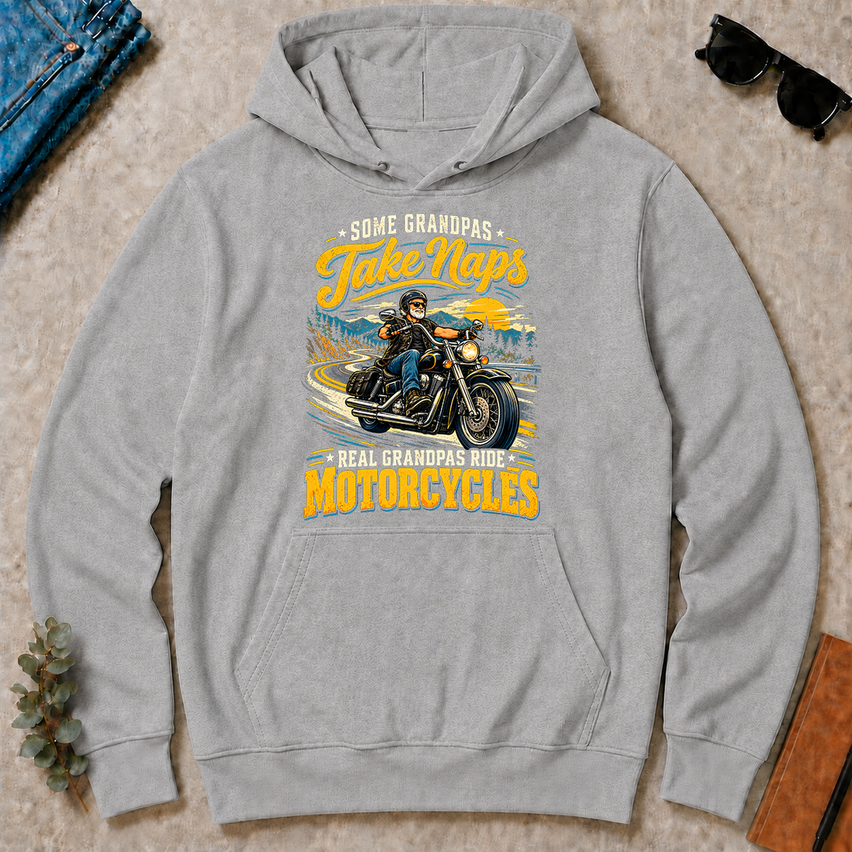 Grandpas Ride Motorcycles - sport-grey - HS2D-SportGrey