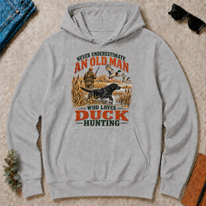 An Old Man Loves Duck Hunting - sport-grey - HS2D-SportGrey