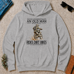 An Old Man Who Still Rides Dirt Bikes In His Seventies - sport-grey - HS2D-SportGrey