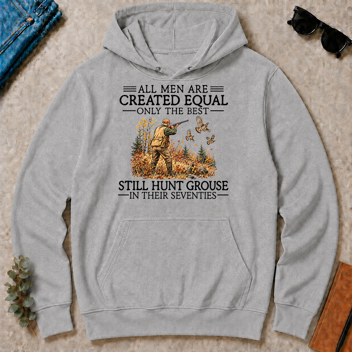 All Men Are Created Equal Grouse Hunting 70s - sport-grey - HS2D-SportGrey