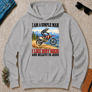 I Like Dirt Bikes And Believe In Jesus - sport-grey - HS2D-SportGrey
