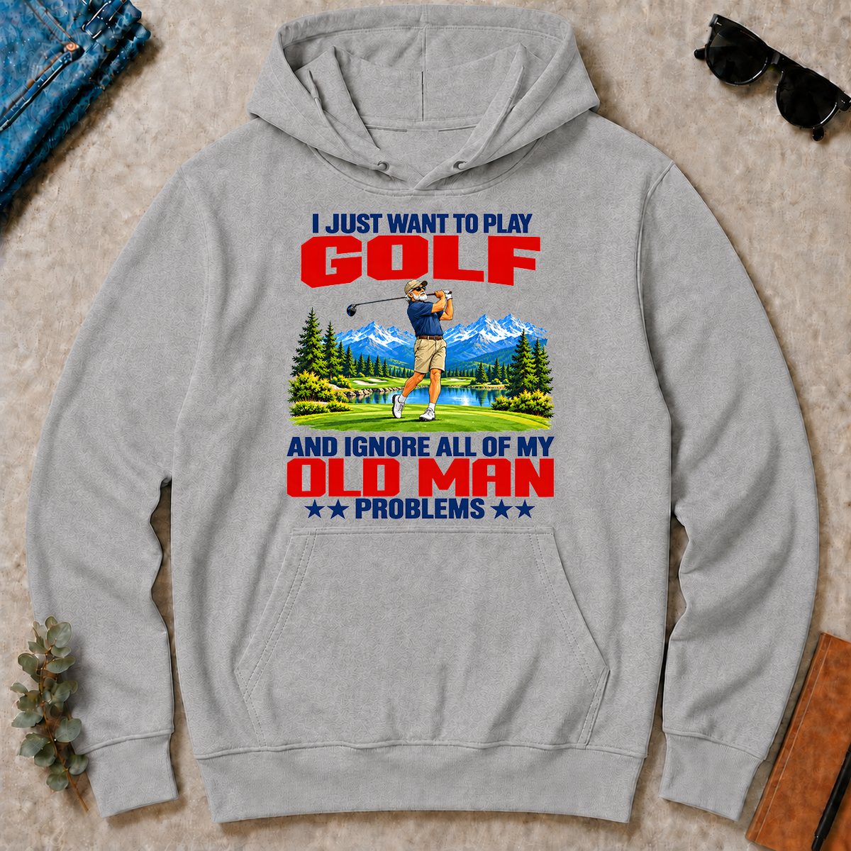 I Just Want To Play Golf - sport-grey - HS2D-SportGrey