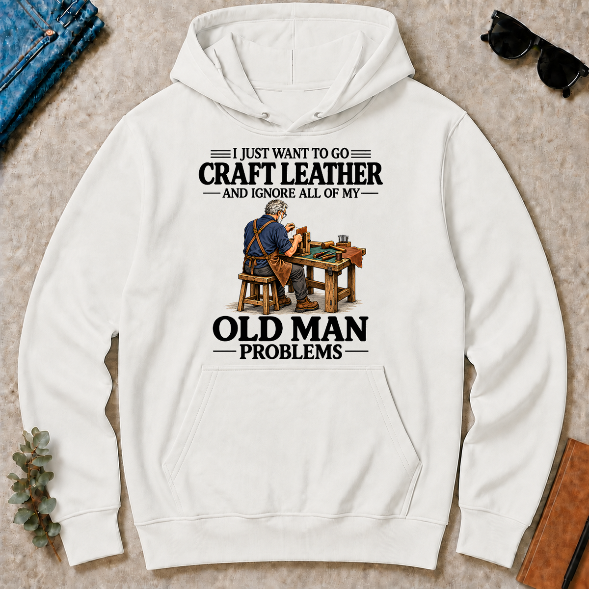 I Just Want To Craft Leather Vintage - white - HS2D-White