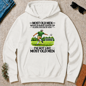 Most Old Man Would Have Given Up Playing Soccer - white - HS2D-White