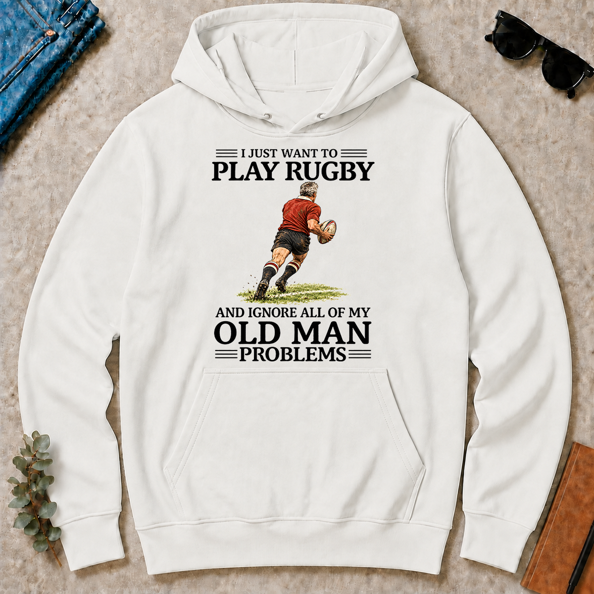I Just Want To Play Rugby - white - HS2D-White