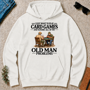 I Just Want To Play Card Games - white - HS2D-White