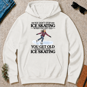 Don't Stop Ice Skating - white - HS2D-White