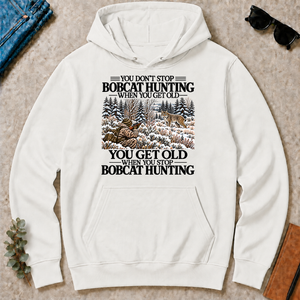 Don't Stop Bobcat Hunting Snow - white - HS2D-White