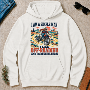 I Like Off-roading And Believe In Jesus - white - HS2D-White