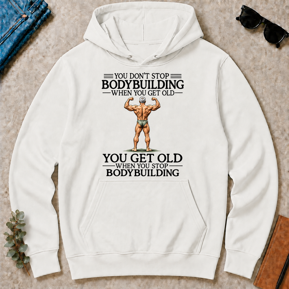 Don't Stop Bodybuilding - white - HS2D-White